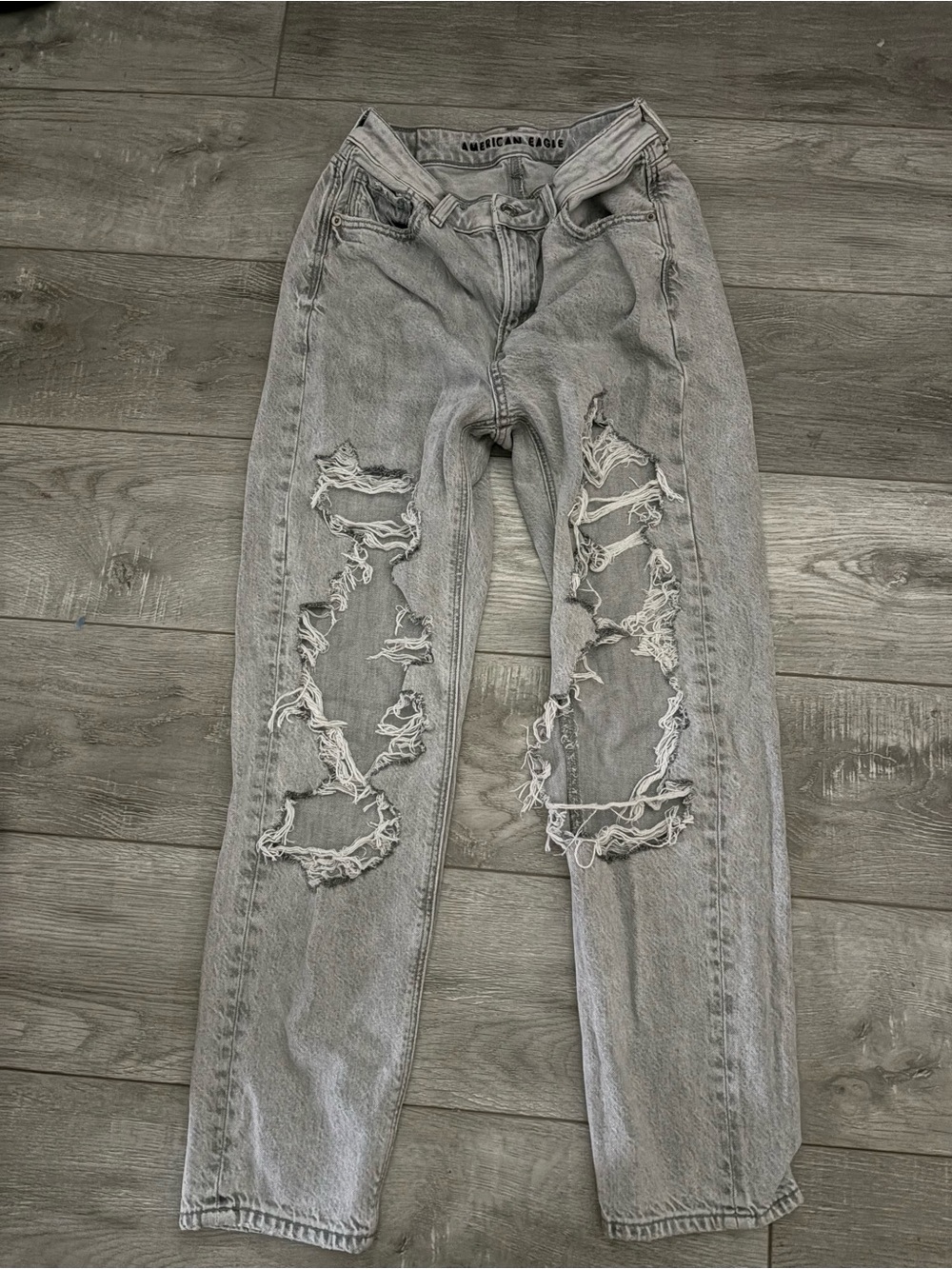 American Eagle Outfitters Light Gray Denim Jeans